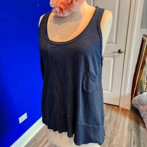 Wilt Gray Sleeveless Relaxed Tank Top Size Small